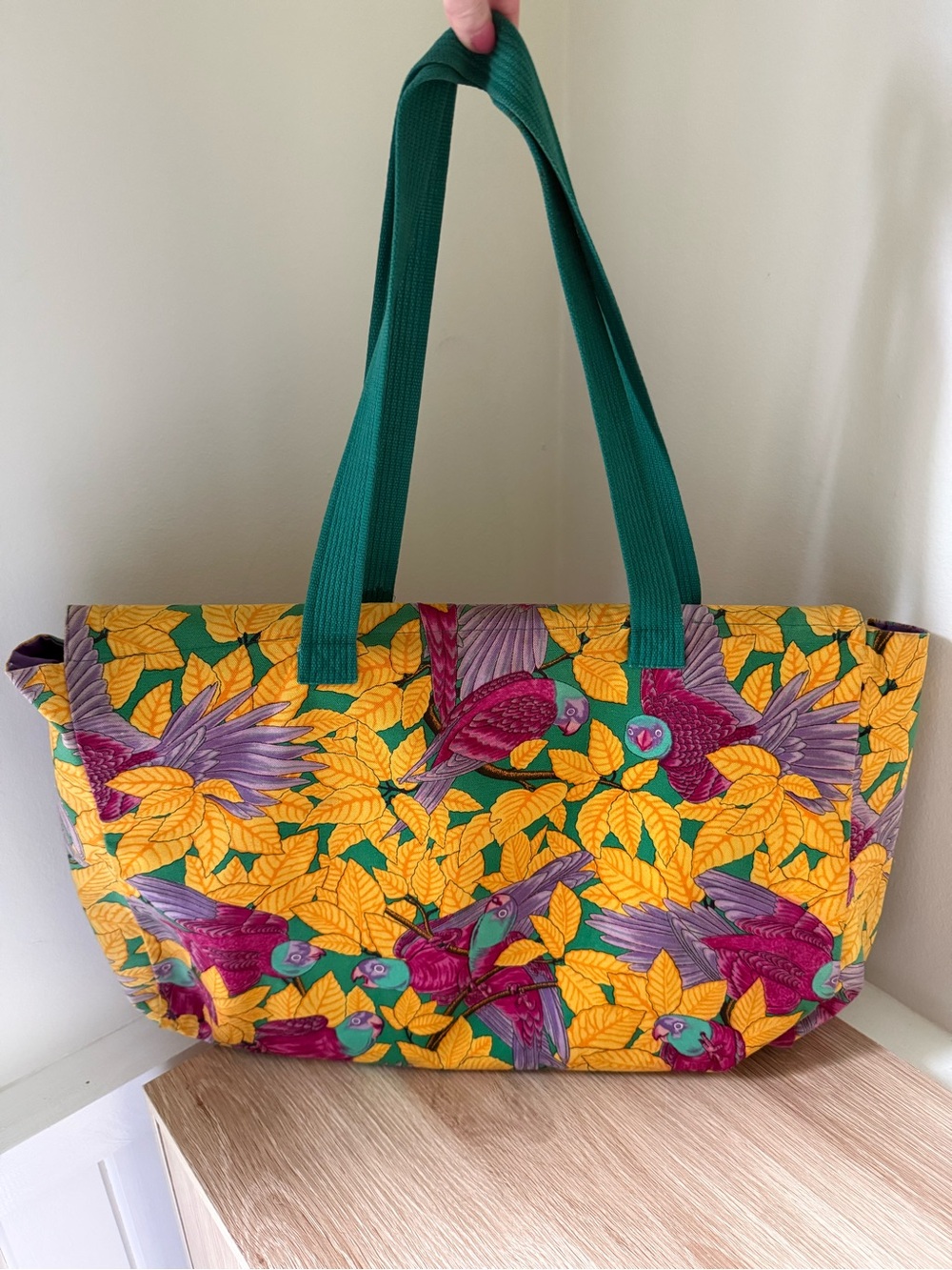 Vintage Hermès "Les Perroquets" Tote Bag
